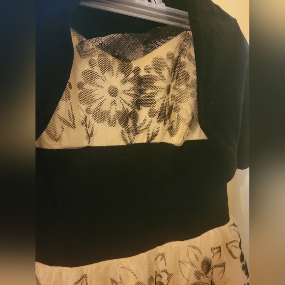 Vintage 1940s Formal Strapless Dress, GUC - Picture 4 of 17